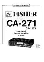 Fisher CA-1271 - Service Manual 